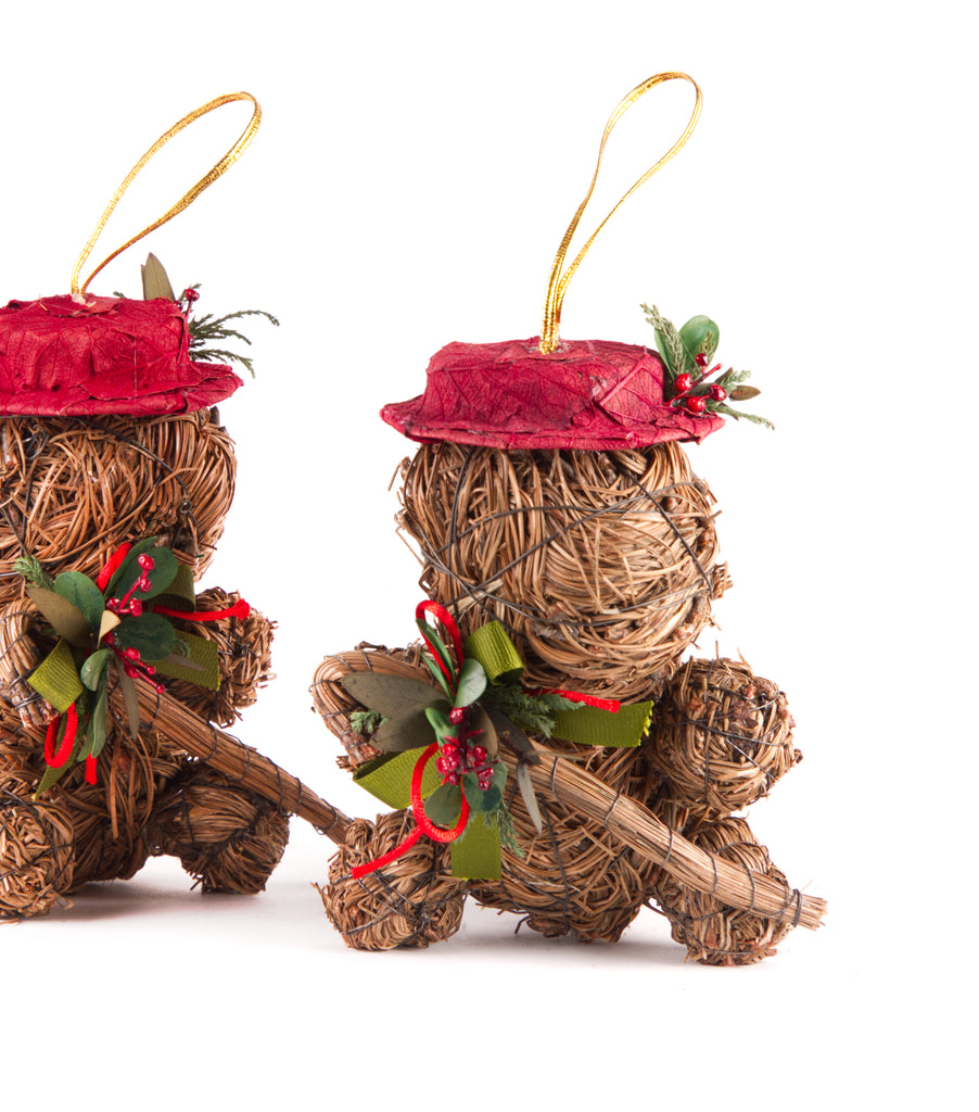 Estuche con 2 Piezas de Ositos de Ocote Chicos Redwood