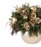 Cache Pot Grande Esfera Golden Woods
