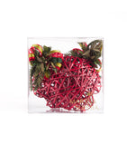 Estuche con 2 Piezas de Manzanas de Curly Red Wood