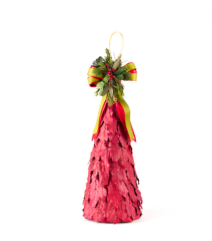 Estuche con Pinos Chicos de Hoja de Laurel Red Wood