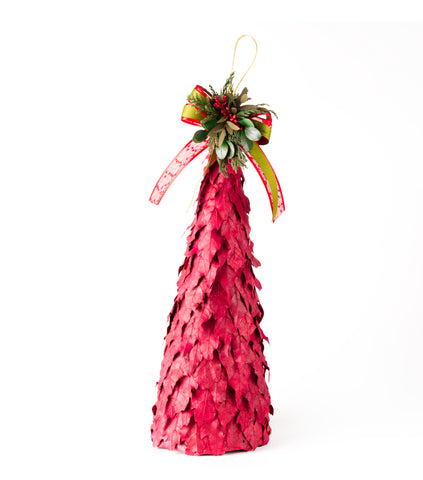 Estuche con Pinos Medianos de Hoja de Laurel Red Wood