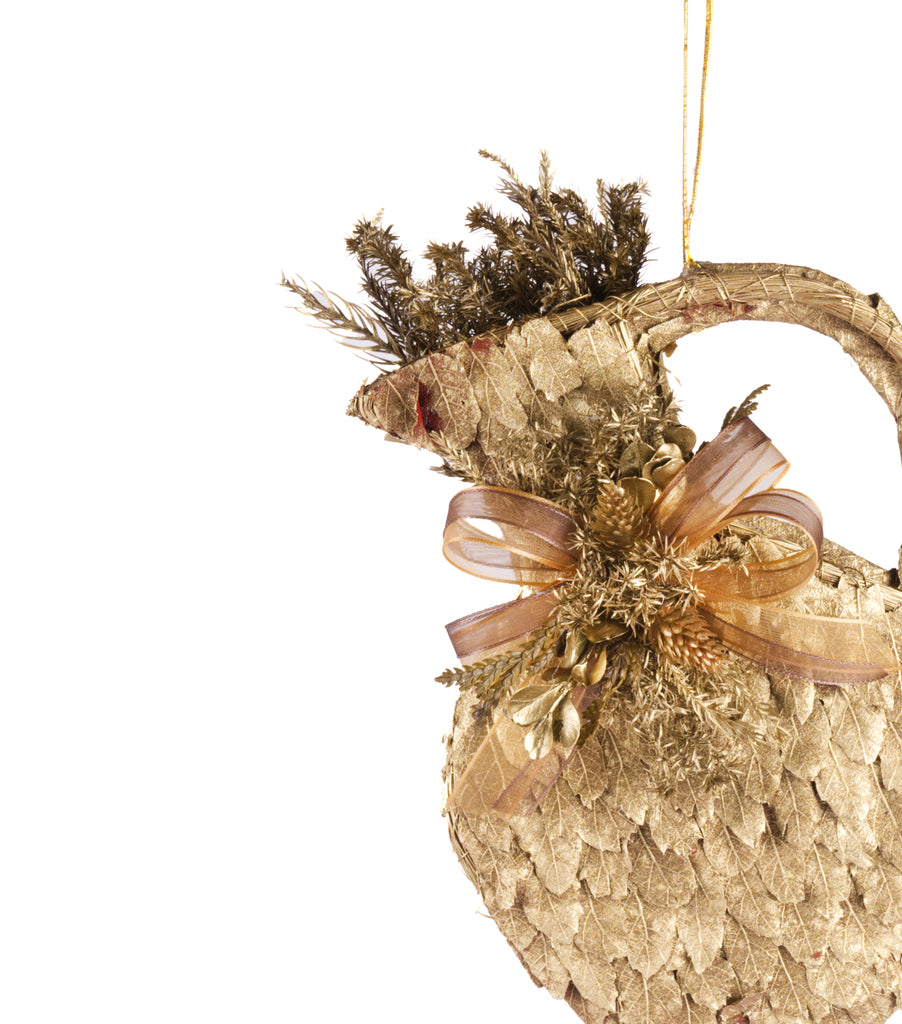 Estuche con 2 Piezas de Jarrones de Hoja de Encino y Laurel Golden Woods