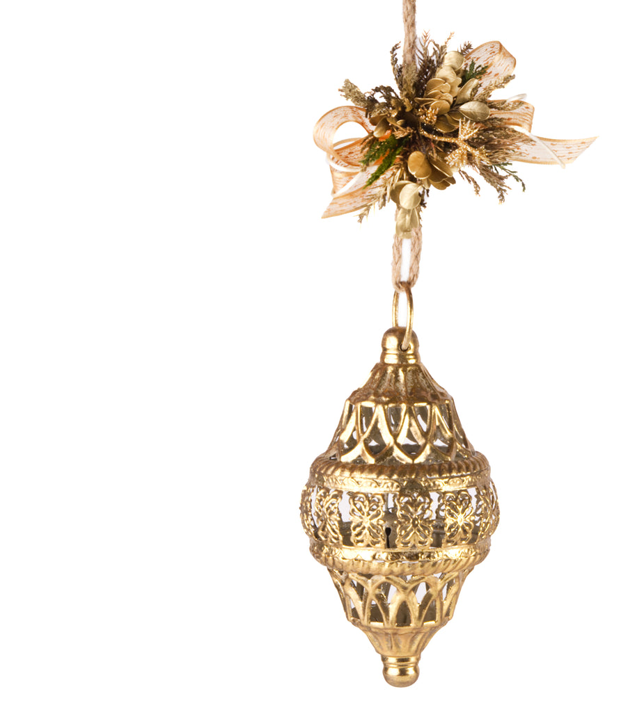 Estuche con 2 pzas Faroles de Filigrana Golden Forest