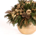 Cache Pot Grande Esfera Golden Forest