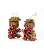 Estuche con 2 Piezas de Ositos de Ocote Chicos Martha Sophia