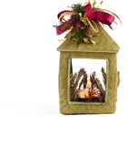 Estuche con 2 Piezas de Farol Chico de Corteza y Hoja de Encino Martha Sophia