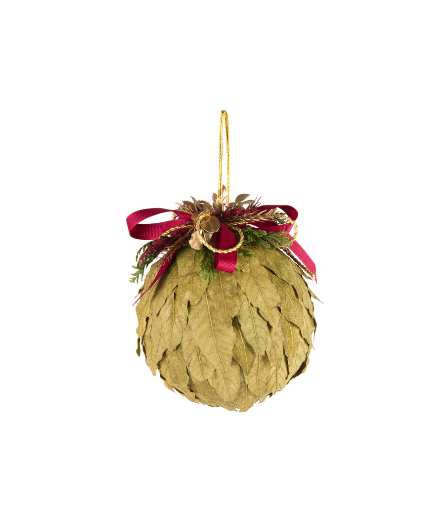 Estuche con 2 pizas de Esferas de Hoja de Encino Laurel Martha Sophia