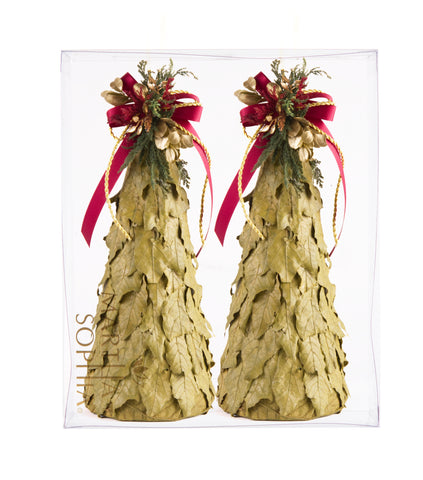 Estuche con Pinos Chicos de Hoja de Laurel Martha Sophia