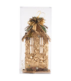 Estuche con Casitas de Hoja de Encino Laurel Golden Forest