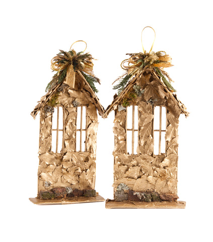 Estuche con Casitas de Hoja de Encino Laurel Golden Forest