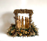 Centro con Reyes Magos de Resina Golden Woods