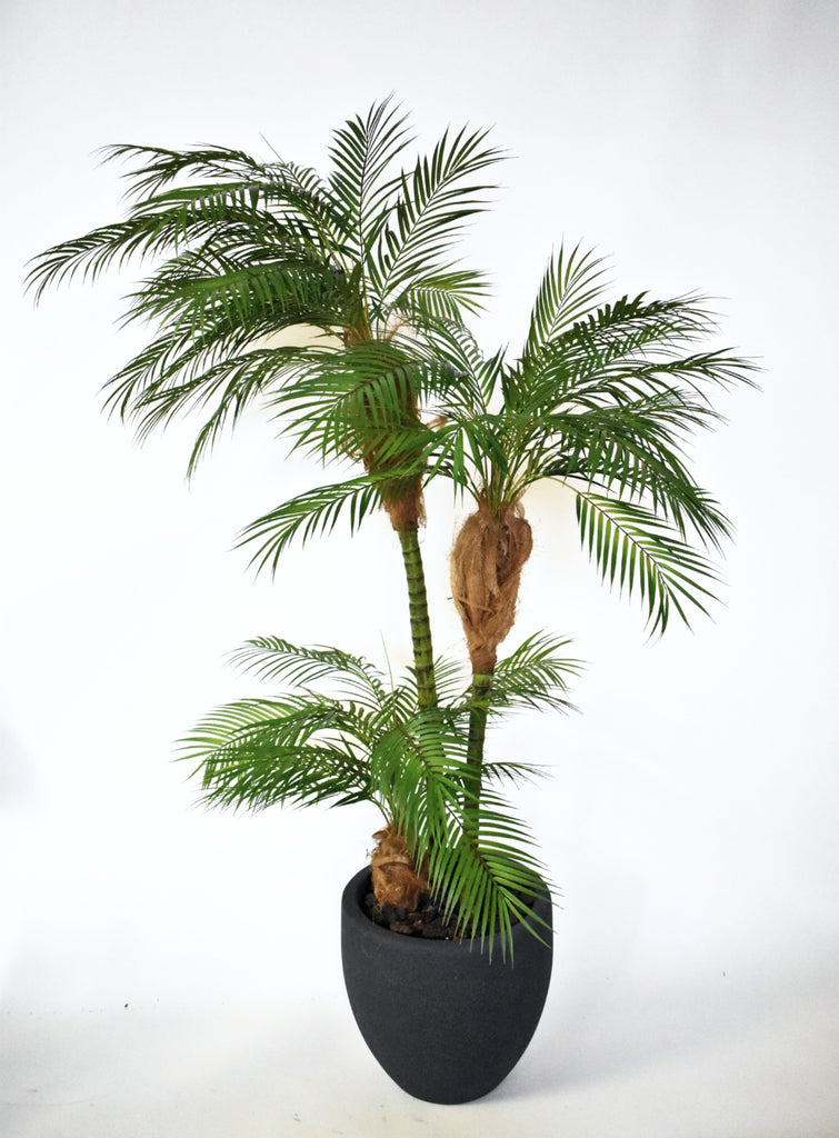 Palma Areca 1.80 Mts en Base Tibor Chica de Fibra de Vidrio