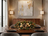 Centro de Mesa Rectangular Golden Woods