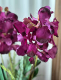 Orquideario 3/4 con Vanda Orchid Artificial en Base de Vidrio