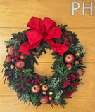 Corona Navideña #3 Redwood