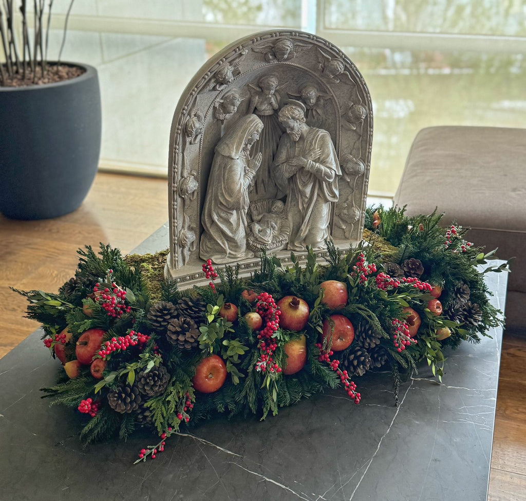 Centro de Mesa con Nacimiento Redwood