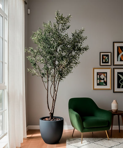 Árbol de Olivo de 3.10 mts Artificial en Base de Fibra de Vidrio - Martha Sophia