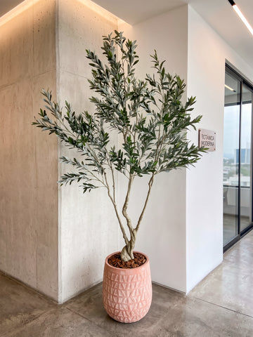 Árbol de Olivo de 2.70 mts Artificial en Base Cantera