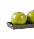Charola con 3 Manzanas Verdes Extra Grande - Martha Sophia