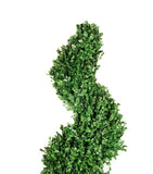Topiario Espiral De Arrayan Preservado Grande En Base De Madera 2.10 - Martha Sophia
