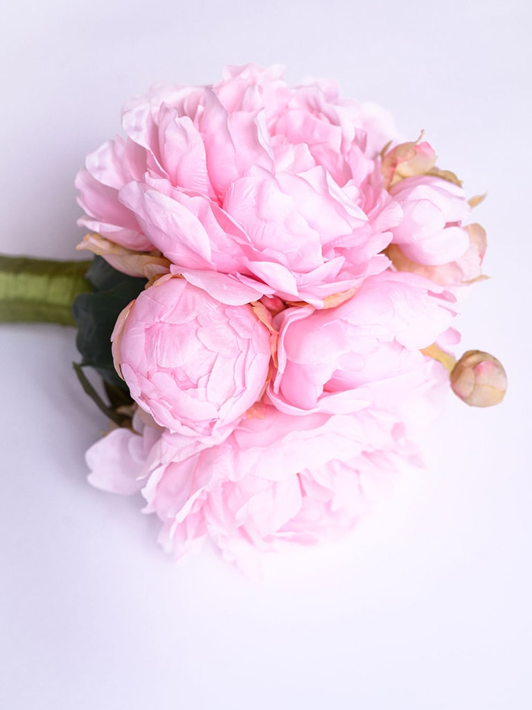 Ramo De Novia De Peonias Rosas - Martha Sophia